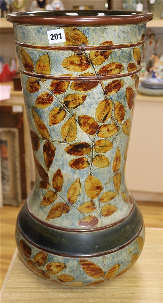 A large Doulton Autumn Leaves vase height 61cm